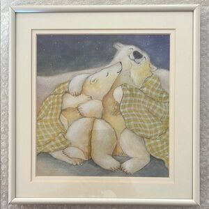 Framed Polar Bear Art Print